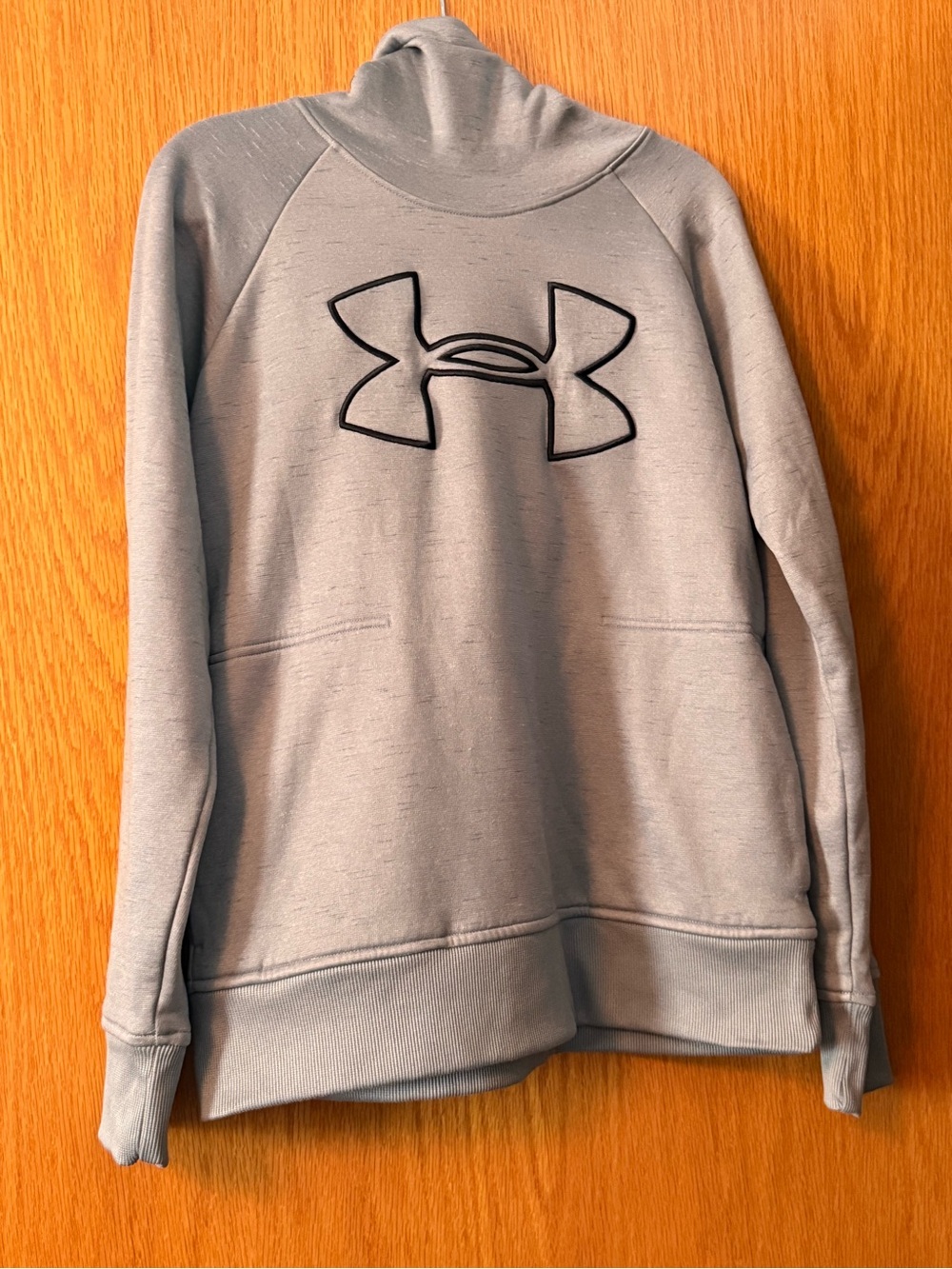 Under Armour Light Gray Hoodie with Black Logo